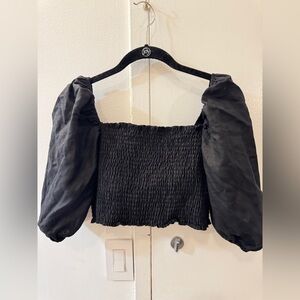 NWT Reformation Scarlett Linen Top